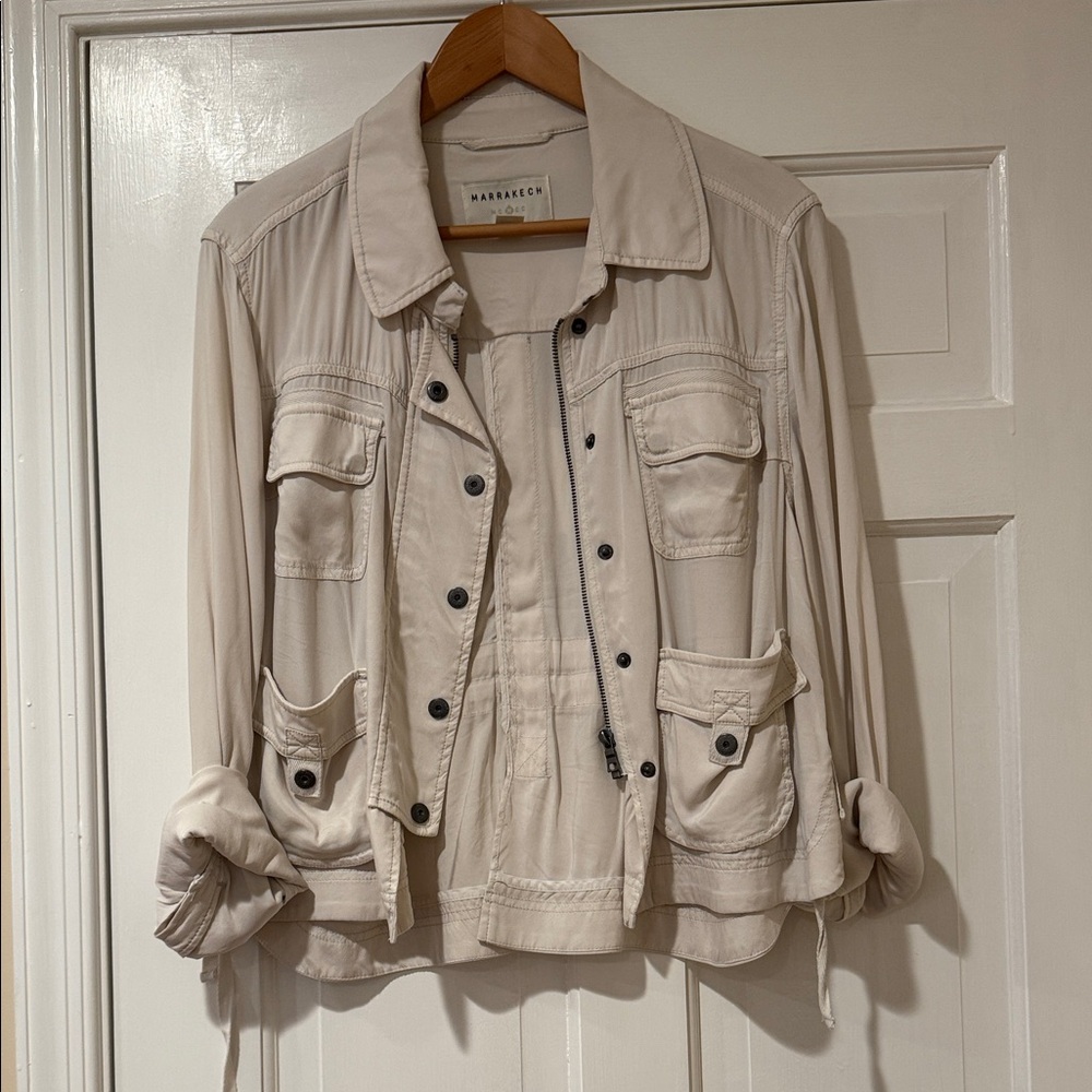 Warehouse Beige Utility Jacket